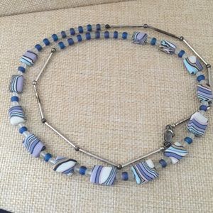 Vintage Clay Beaded Necklace